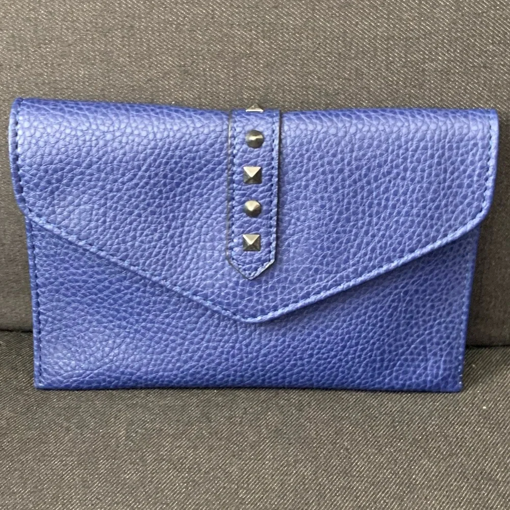 Danielle Nicole Purple Studded Convertible Wallet Crossbody Bag